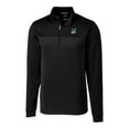 thumbnail image 2 of Men's Cutter & Buck Black Portland State Vikings Traverse Stripe Quarter-Zip Pullover Top, 2 of 3