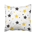 thumbnail image 1 of BSDHOME Yellow Astrology Doodle Star Abstract Pattern Album Holiday Garment Raster Copy Pillow Case Pillow Cover 16x16 inch Throw Pillow Covers, 1 of 1