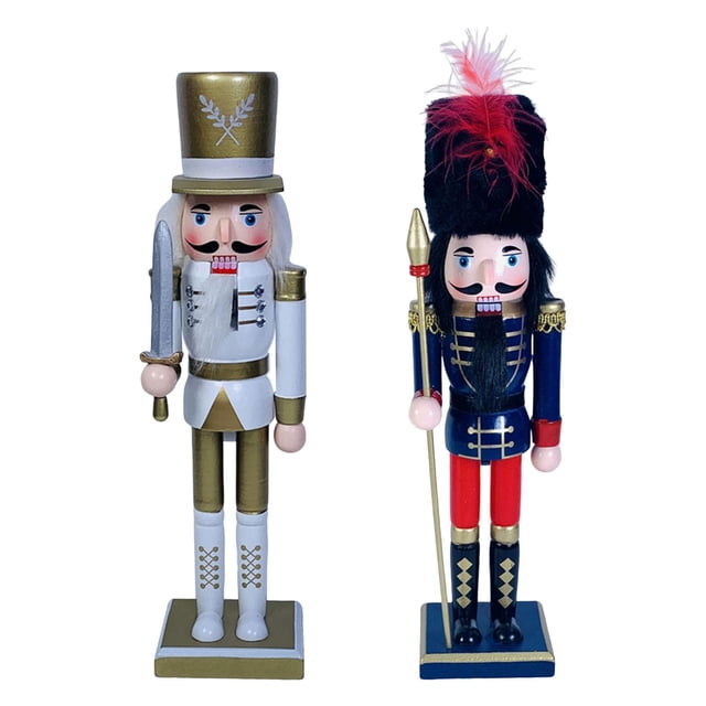 2 figuras de cascanueces decorativas para chimenea de exterior. Estilo F