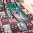 thumbnail image 4 of Flamingo Throw Blanket for Adults Kids Warm Super Soft Cozy Micro Flannel Blanket for Bed Sofa Plane/Living Room 50x60 Inch, 4 of 5