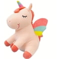 thumbnail image 1 of Lindo Unicornio de Peluche Suave con Alas de Arco Iris - Juguete Kawaii para Niños (25 CM/9,8 Pulgadas, Rosa), 1 of 5