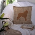 thumbnail image 3 of Carolines Treasures BB1077-BL-BN-PW1414 Tibetial Mastiff Burlap and Brown   Canvas Fabric Decorative Pillow BB1077, 3 of 4