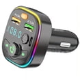 thumbnail image 1 of MesaSe SIMR Lecteur MP3 Sans Fil Tout-en-un pour Voiture, Émetteur FM avec Double Charge Rapide USB Type C, Kit Mains Libres, Récepteur Audio Sans Fil, Résine ABS, Tension 36V, Sans Batterie Incluse, 1 of 6