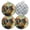 Black1461, variant on 4 PCS Pot Holders for Kitchen,Potholders Sets with Hook for Oven,Cooking,Baking,Hipster Cat Illustration