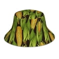 thumbnail image 3 of Daiia Corn 2 Pattern Bucket Hat - Trendy Cotton Sun Hat for Beach, Golf, Fishing - Fun Outdoor Vacation Boonie for Men and Women, 3 of 9