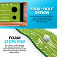 thumbnail image 3 of Alfombrilla de golf SPORTSIE Golf de 9.5 pies con devolución de pelota, 3 putter, 3 of 8