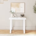 thumbnail image 2 of Plank+Beam 36” Solid Wood Console Table, Classic Farmhouse Style Sofa Table, Narrow Entryway Table for Hallway, White, 2 of 8