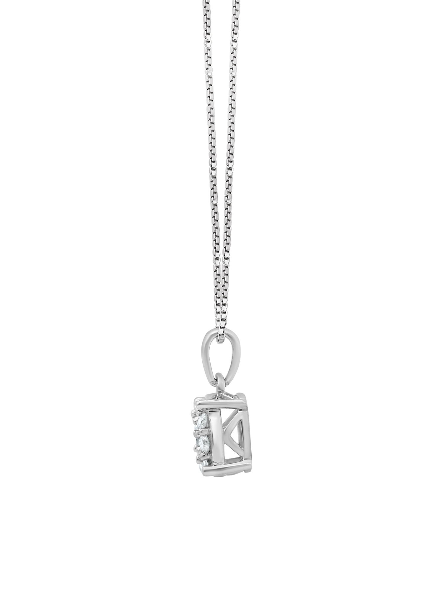 Arista 1.00 Carat T.W Diamond Earrings and Pendant 2 Piece in Sterling Silver Jewelry Set, 18" (I-J, I2-I3)