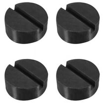 4X Rubber Disc Pad Car Vehicle Jacks Jack Pad Frame Protector Rail Floor Jack Guard Adapter Tool Jacking Lifting Disk,4 * Rubber Jacking Pad,Black