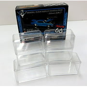 6 Pack of 1/64 Clear Diecast Car Display Cases