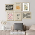 thumbnail image 3 of PixonSign Adhesive Canvas Print Wall Art Set - Henri Matisse Shape Flower Bouquet & Humanities Pattern Poster - Set of 6 Abstract Artwork Minimalism Cultural Art Wall Décor - 8"x10"x6, 3 of 5
