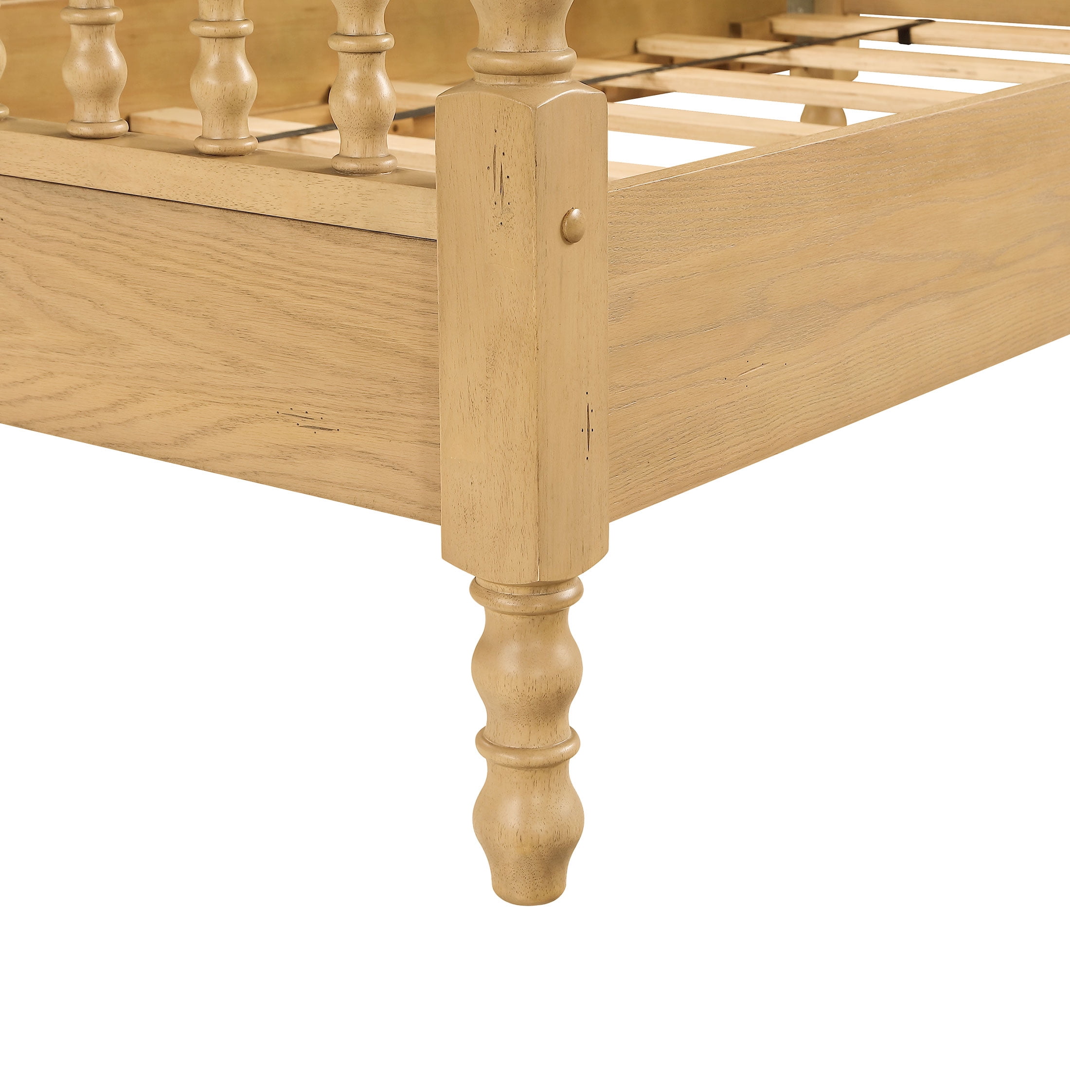 The Pioneer Woman Harper Twin-Size Spindle Bed, Wheat Finish