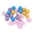 thumbnail image 2 of Silicone Beads Kit, 25pcs Silicone Beads Accessories Set Exquisite  for Bracelet for Necklace, 2 of 8