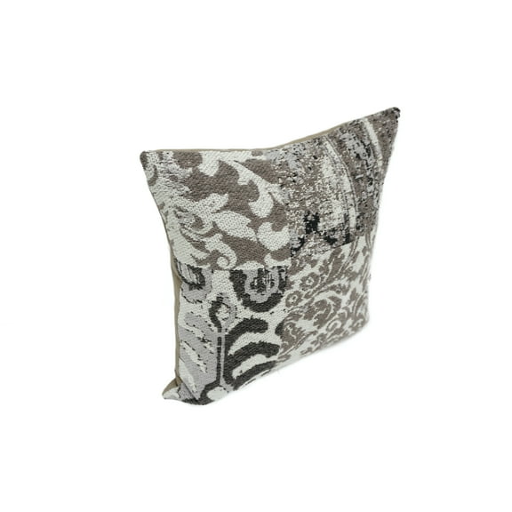 Nostrand Brown Cotton Throw Pillow