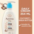 thumbnail image 3 of Aveeno Baby Daily Moisturizing Cream, Lightly Scented, Shea Butter, Coconut Oil, Prebiotic Oat, Hypoallergenic, 3 of 7