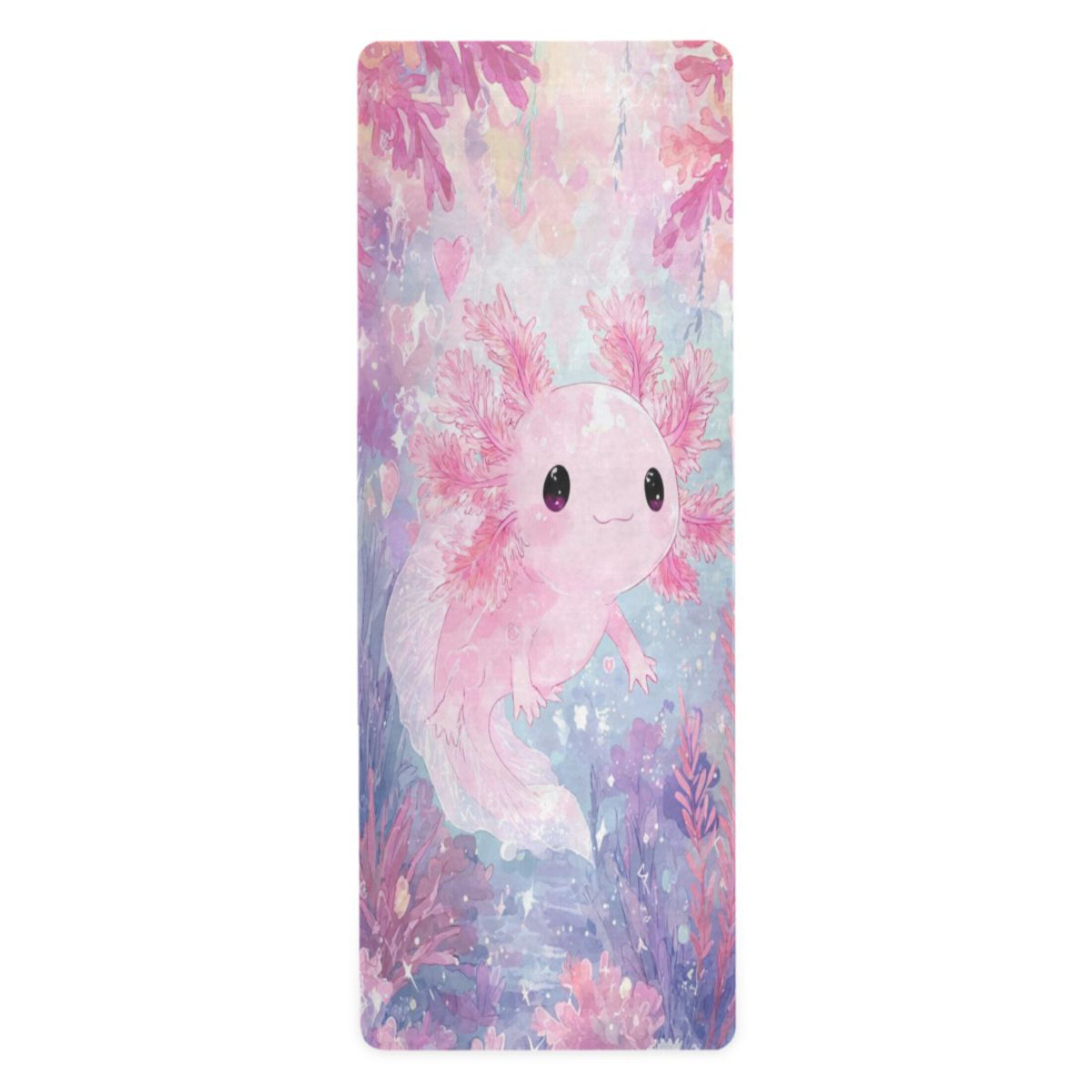 BZSMCE Yoga Mat Women Fitness Mat Pink Fish Waterworld Pattern