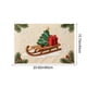 thumbnail image 3 of Christmas Holiday Embroidery Style Non-Slip Absorbent Kitchen Floor Mat, Washable Indoor Doormat for Entryway Bathroom Laundry Room Decor, 3 of 6