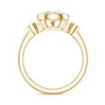 thumbnail image 2 of Rosec Jewels 1ct Lab Grown Diamond Ring - 6x8 mm Oval Engagement Ring - EF-VS Quality, 14K Yellow Gold, US 5.50, 2 of 8