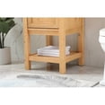 thumbnail image 5 of 19 inch single bathroom vanity in natural wood, 5 of 8