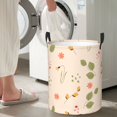 thumbnail image 4 of DouZhe Grands Paniers à Linge Pliables Imperméables, Imprimés de Pâques Floral Printemps Circular Hamper avec Poignées, 4 of 6