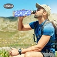 thumbnail image 6 of Yayeee 20oz Insulated Water Bottle Double Wall Stainless Steel with Flip Straw Lid, Blue Starfish Pattern, 6 of 7