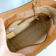Michael Kors Jet Set Chain Brown MK Signature Large Shoulder Tote Bag