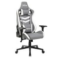 thumbnail image 2 of Techni Sport Ergonomic & Lumbar Support Swivel Gaming Chair, Grey and White, 2 of 7