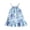 Sky Blue, variant on Landzoo One Girls Dresses Toddler Summer Casual Sleeveless Striped Print For Kids Age 1-6 Playful Comfortable Stretchy Waistband Easy To Wear And Wash Casual Stylish Cozy Girl's Dress 1-2 Years