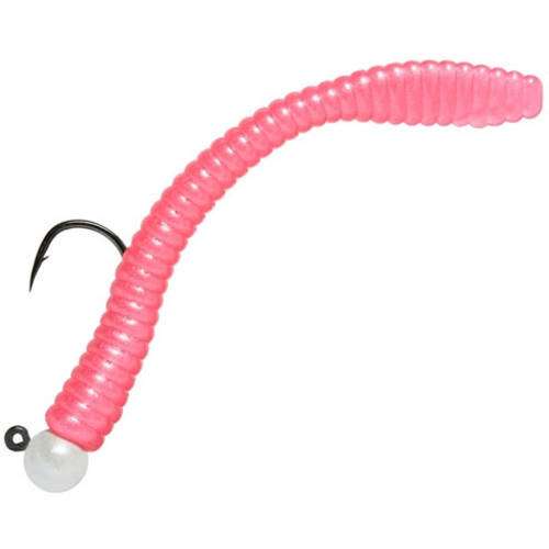 Aerojig Pink Worms & Jig Head, 1/4oz