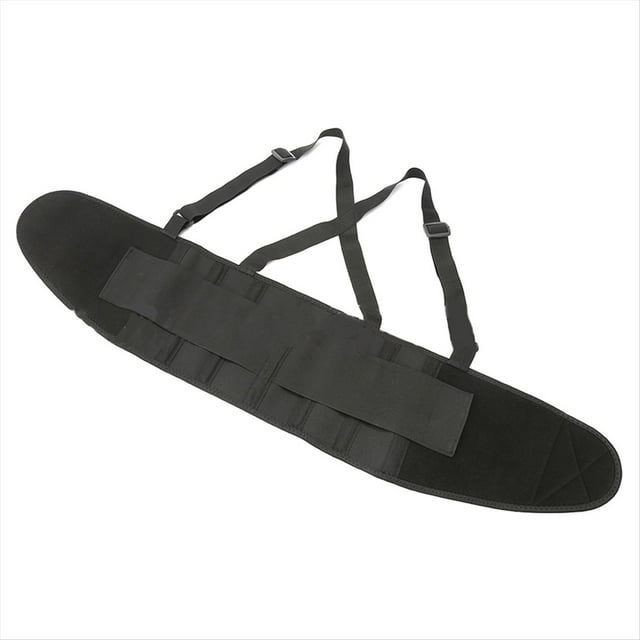 Faja Lumbar Ajustable con Tirantes para Aliviar el Dolor de Espalda y Proteger Al Levantar Objetos Pesados.