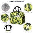 thumbnail image 2 of Insulated Lunch Bag for Women, Floral Print Oxford Fabric Lunch Box, Leakproof Thermal Cooler Tote for Work, School & Picnic, Camo, Camouflage Print, 2 of 5