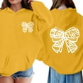 thumbnail image 6 of Ruyang Girls Cute Bowknot Graphic Pullover Hoodies Trendy Preppy Hooded Sweatshirt Oversized Soft Athletic Sweatshirts, 6 of 8