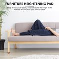 thumbnail image 5 of WHAMVOX 2Pcs Furniture Height Increasing Pad Brown Plastic for Floor Protection Sofa Use, 5 of 5