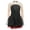 Black, variant on Kids Girls Figure Ice Skating Dress Rhinestones Splice Mesh Long Sleeve Tutu Skirt Dance Leotard Orange 16