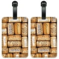 thumbnail image 1 of Corks - Image by Dan Morris - Luggage ID Tags / Suitcase Identification Cards - Set of 2, 1 of 5