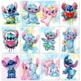 thumbnail image 2 of Disney Stitch Diamond Painting Cartoon Children's Bedroom Decoration 5D Diy Full Round/Square Mosaic Embroidery Handmade Gift30x40cm Square Gao Jinjia LED, 2 of 2