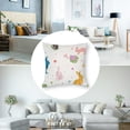 thumbnail image 5 of nygtbtfer  Pillow Colorful Bunny Couch Pillow Cases Set of 2 Spring Farmhouse Throw Pillows Home Decor for Living Room Bedroom Bed Cushion Outdoor White, 5 of 7