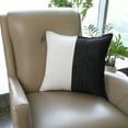 thumbnail image 2 of Mainstays 18" x 18" Two-Toned Rich Black Polyester Cotton Square Decorative Throw Pillow, 2 of 7