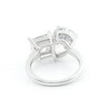thumbnail image 3 of solitaire jewels 4CT Pear and Princess Moissanite Toi Et Moi Engagement Ring For Women, 14K Yellow Gold, 3 of 7