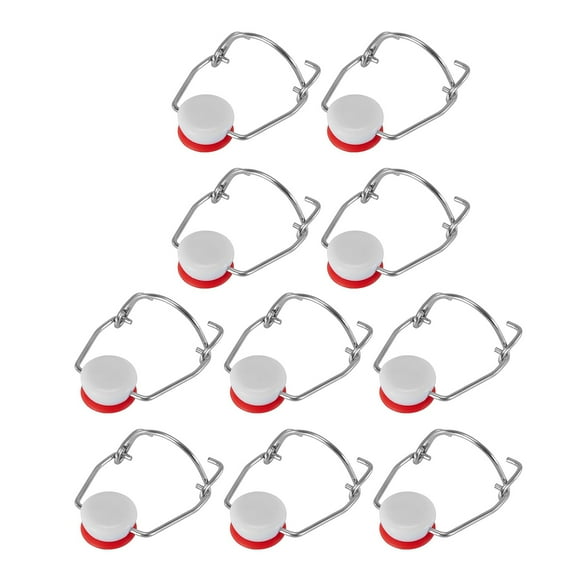 10pcs Top Airtight Bottle Caps for Home Brewing Leak Proof Stainless Steel Lid Freshness Carbonation Bottle Caps