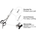 thumbnail image 3 of Tijeras para el cuidado de perros, 5 juegos de herramientas para el cuidado de mascotas de acero inoxidable recubierto de titanio, tijeras y peines cónicos/rectos/curvos, 3 of 5