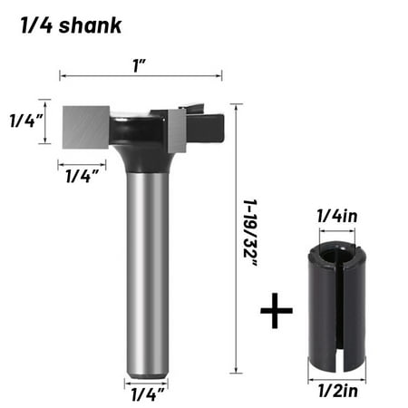 

BCLONG CNC Spoilboard Surfacing Router Bit 1/4 Inch Shank Durable Carbide Tipped
