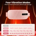 thumbnail image 5 of Period Heating Pad, Abdomen Heating Pad for Cramps, Cordless Belly Warmer Belt with 5 Level Heating, 4 Vibration Modes, 2 Timing, Adjustable Strap, 1800mAh Battery, Pink, 5 of 10