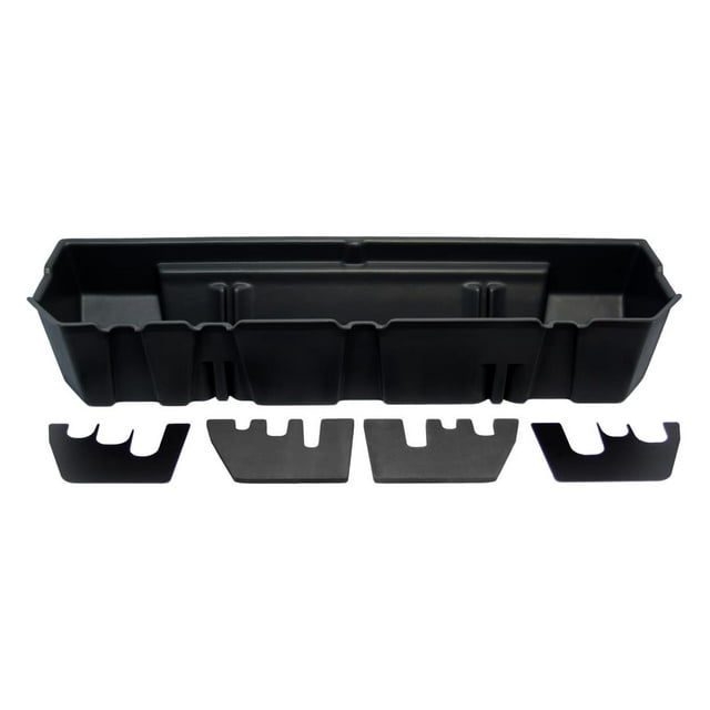 Du-Ha Under Seat Storage Unit 50074 Under Rear Seat; 1 Compartment; With Removable Gun Rack Inserts; Black; Heavy Duty Polyethylene