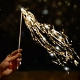 thumbnail image 4 of 20 Pcs Wedding Wands with LED Light,Bexikou Wedding Glitter Foil Tinsel, Light up Wedding Streamers for Wedding Send off and Exits Baby Shower Birthday Party Favors(Champagne), 4 of 6
