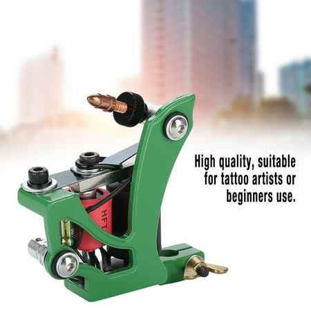 Tattoo Shading Machine HURRISE Professional Coils Tattoo Machine Lining Shading Tool Green,Tattoo Machine, Coils Tattoo Machine ()