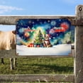 thumbnail image 2 of Merry Christmas and Happy New Year Santa Miniature American Shepherd Holiday Xmas Winter 2025 Horizontal Metal Aluminum Sign MAS Dog Lover Gifts Wall Art Home Decor - 00024, 2 of 5