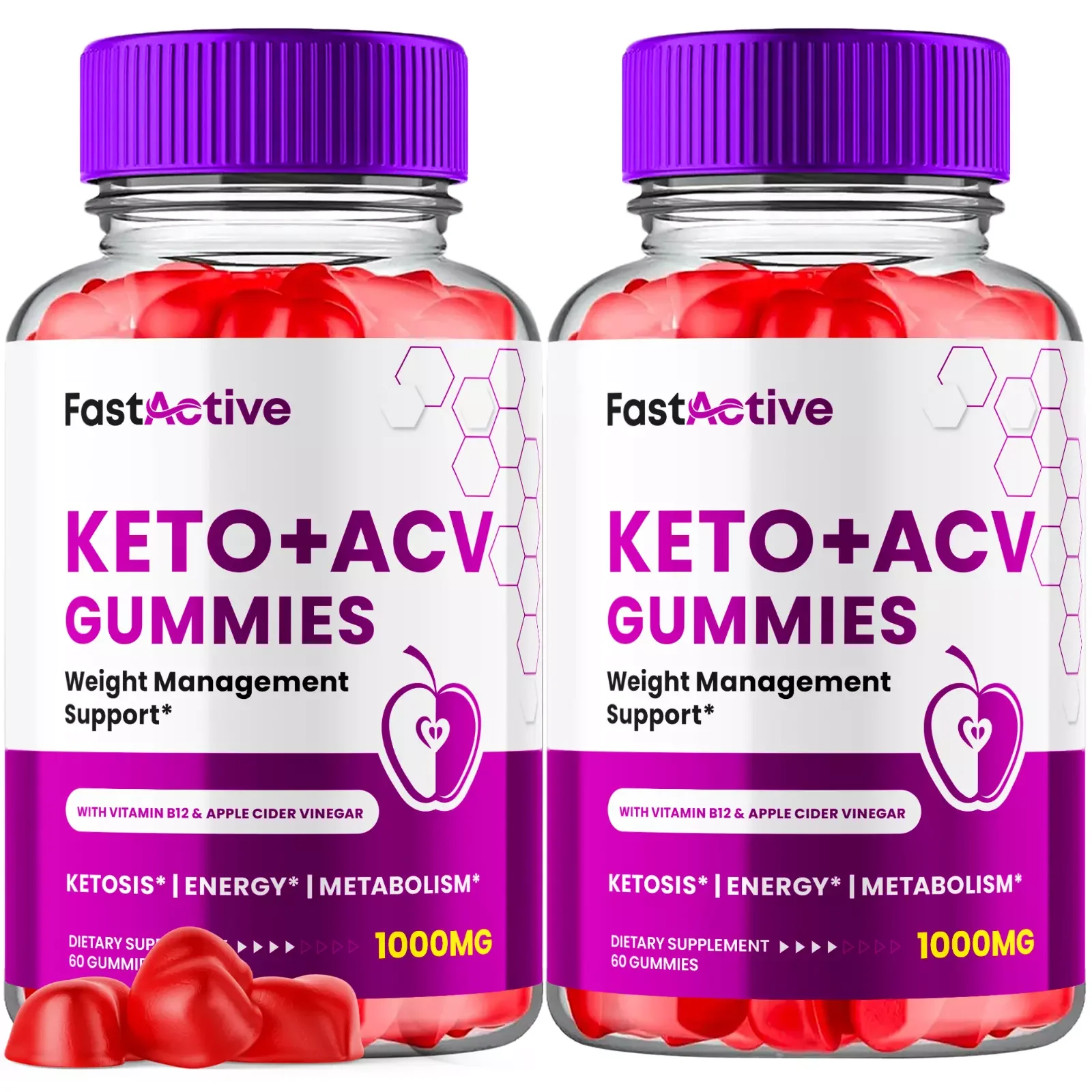 Fast Active Keto ACV Gummies Maximum Strength Weight Management Supplement 120 Gummies