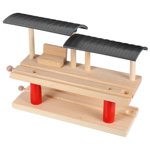Minkissy 1 Set Wooden Train Building Accessories for Kids Creativity and Imagination