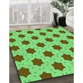 thumbnail image 2 of Ahgly Company Indoor Rectangle Patterned Neon Green Area Rugs, 2' x 5', 2 of 6